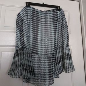 Chiffon flare bottom skirt